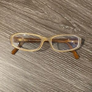 Bvlgari Stylish Gold Eyeglasses for Women